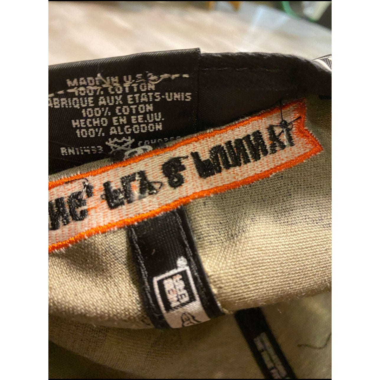 New Era Hat Size 7 5/8 Army & Orange Don’t Get Gassed