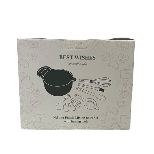 Nesting plastic mixing Bowl Set With Baking Tools