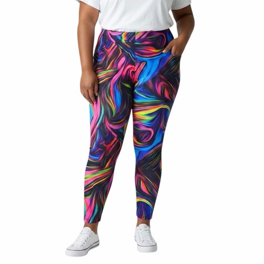 SHEIN Curve Colorful Women’s Leggings Size 4XL