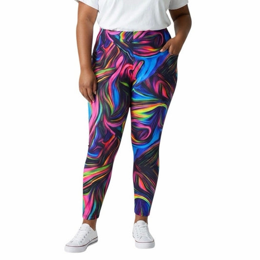 SHEIN Curve Colorful Women’s Leggings Size 4XL