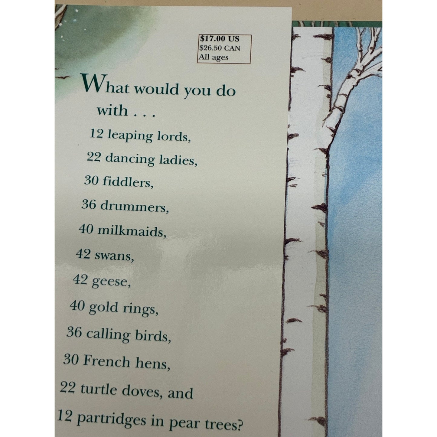 Hilary Knight's The Twelve Days of Christmas Hardcover Book