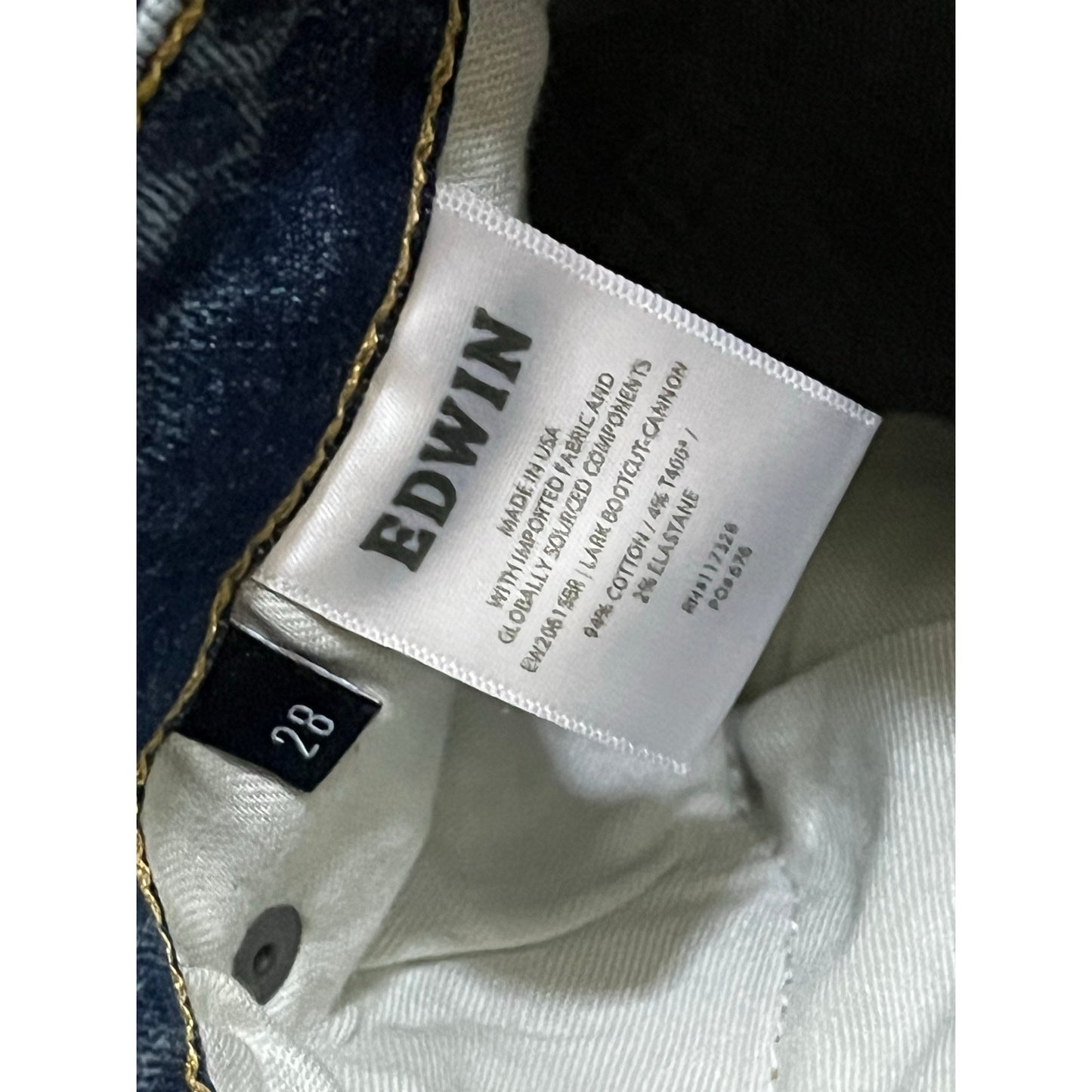 Edwin Lark Bootcut Color Cannon Size 28