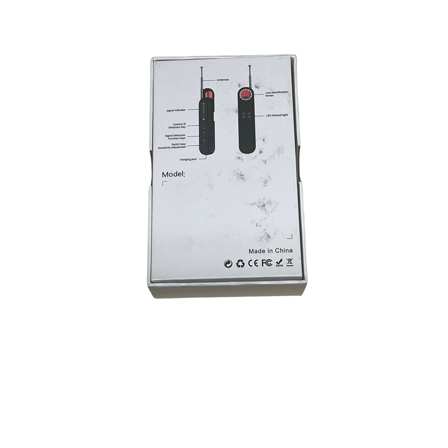 Hidden Camera Detector - 2025 Camera Detector, Hidden Device GPS Detector, Bug Detector, Camera Detector for Hotels, Travel, Office, 5 Levels Sensitivity (Black)