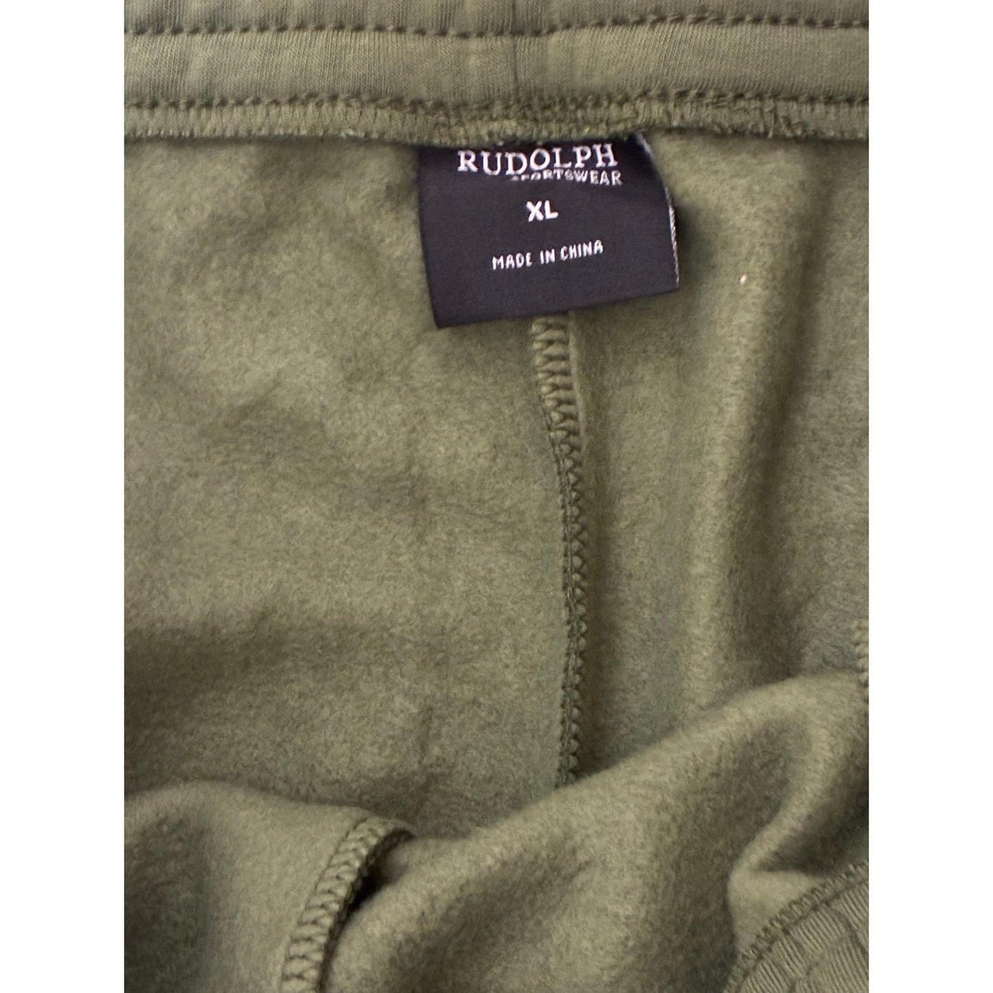 Rudolph Green Men’s Sweatpants Size XL With 2 Side Pockets