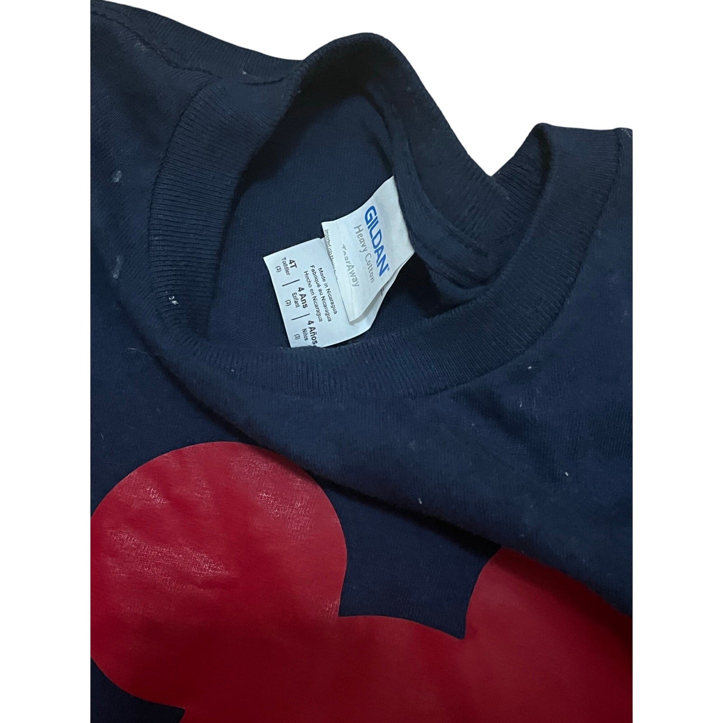 Mickey Birthday Boy Navy & Red T-Shirt Size 4