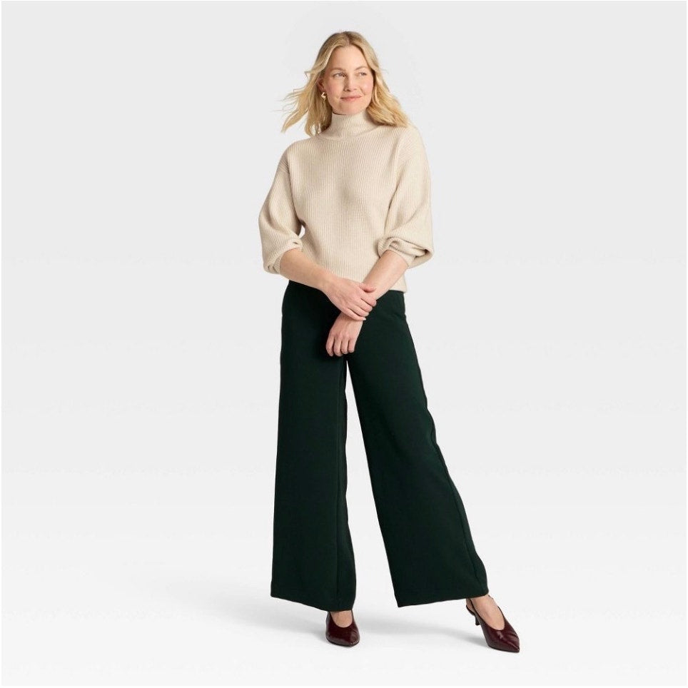 Women's Funnel Pullover turtleneck  Sweater - A New Day Size XXL