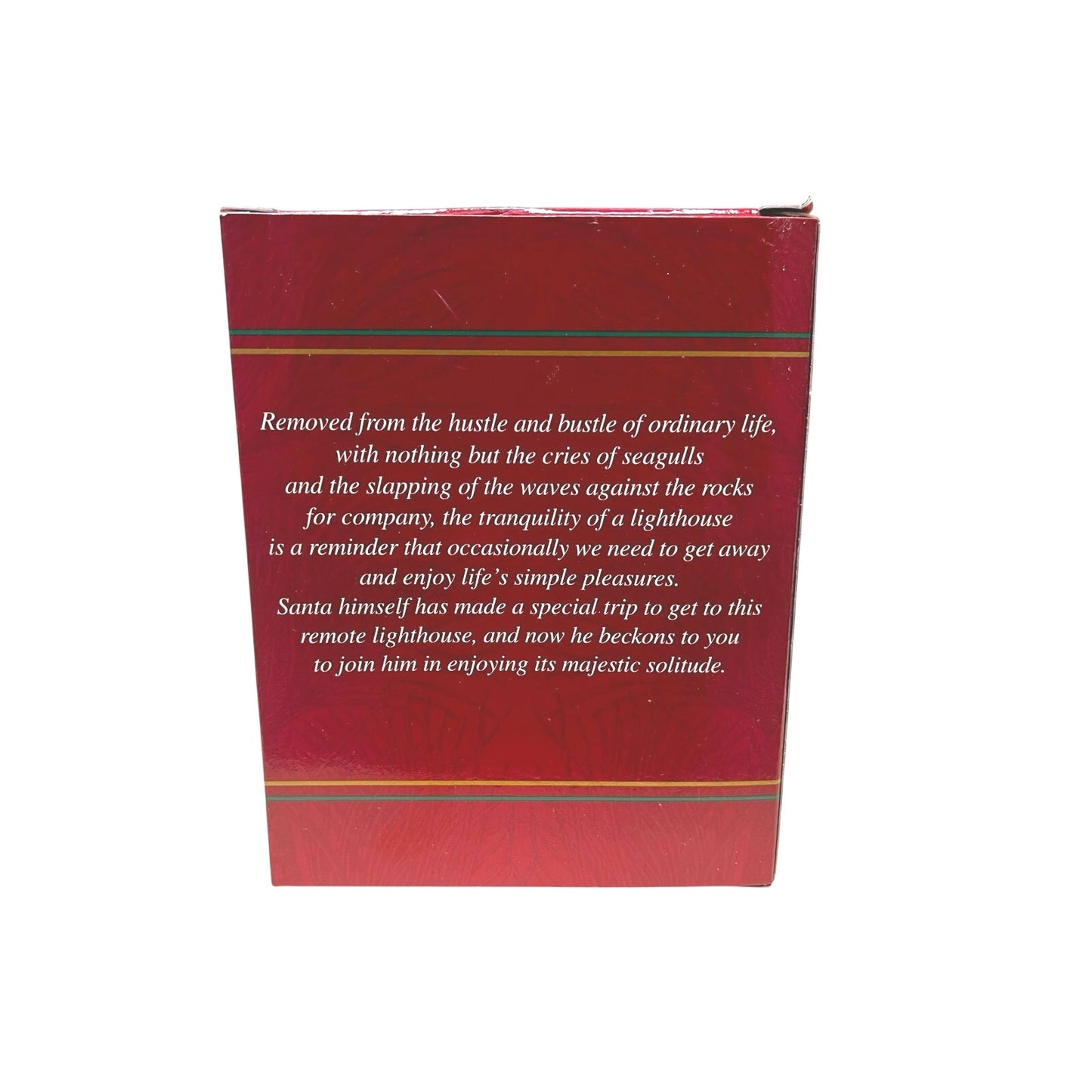 Carlton Cards Heirloom Ornament - "Seaside Yuletide" - Light House with Santa