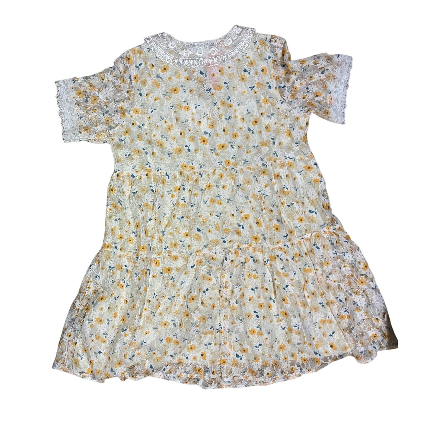 Fisher-Price Women’s maternity dress featuring a yellow floral print Size XL