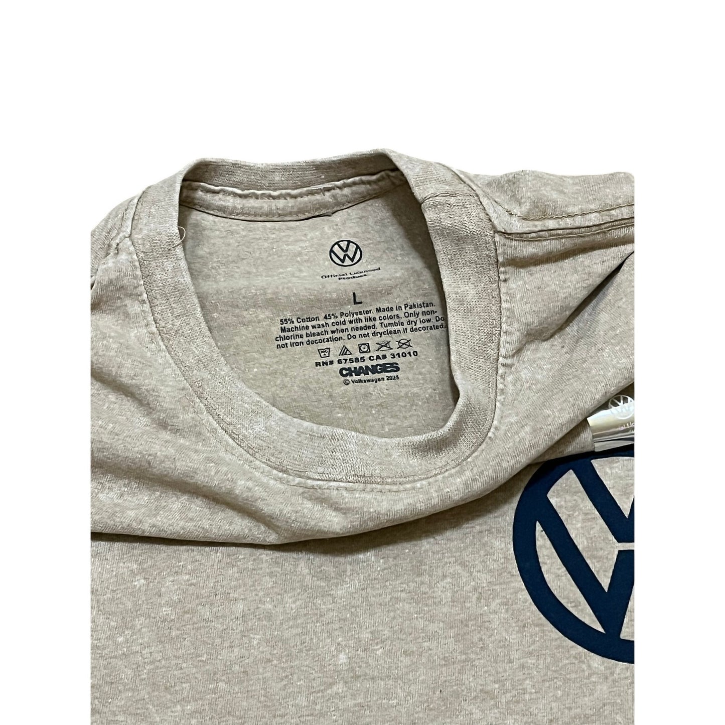 Men’s Volkswagen Grey T-Shirt Size Large