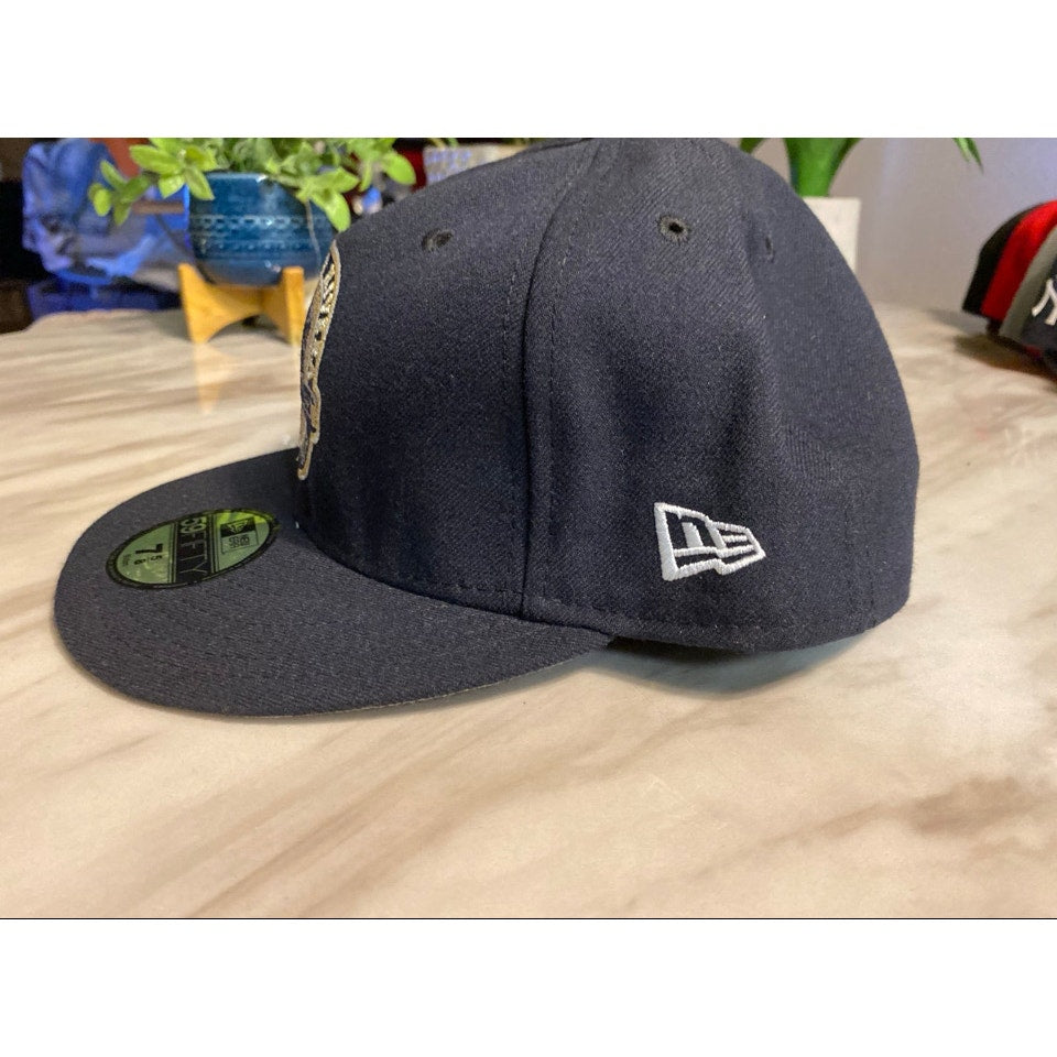 New Era Hat Size 7 5/8 Navy & Gold classic Mariano Rivera Yankee