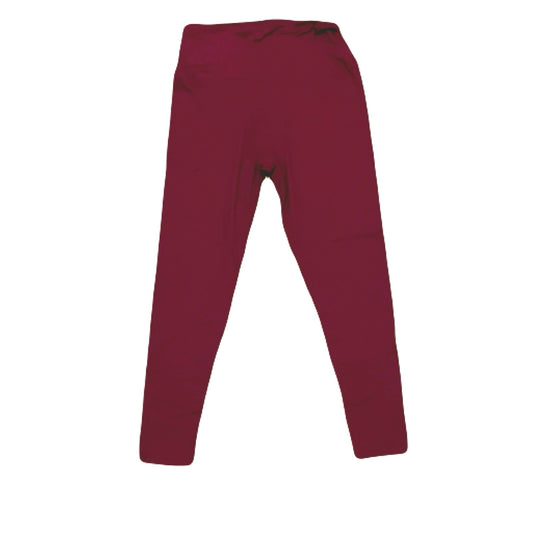 Women’s burgundy leggings Size Large X Large