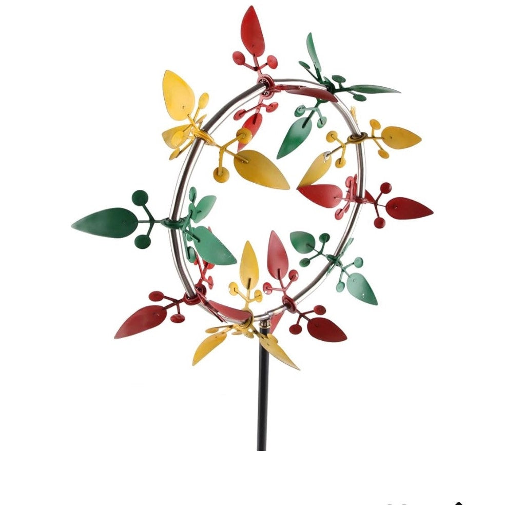 Modern Stainless Steel Wind Spinner Decoration, Stable Windmill for Garden