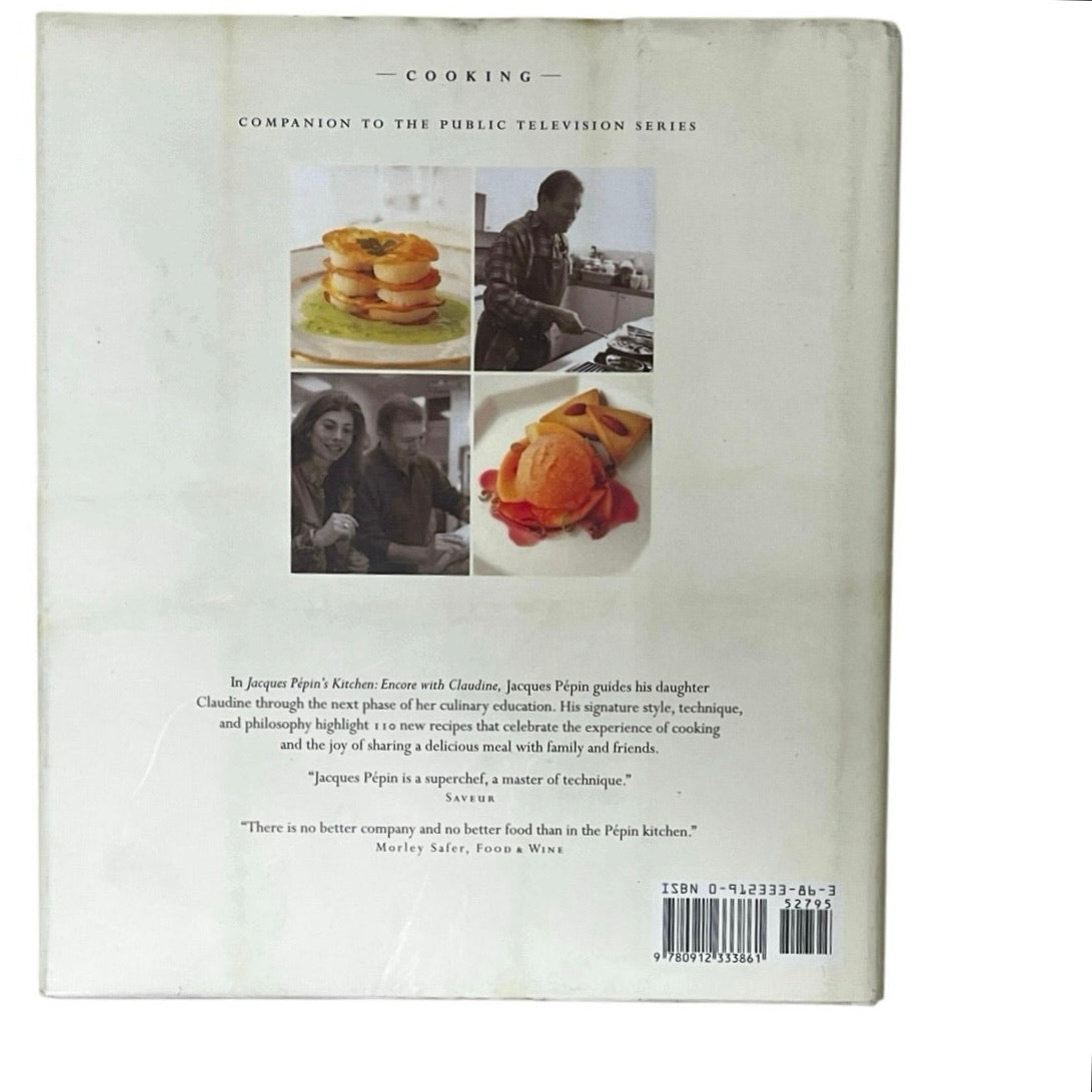 Jacques Pepin's Kitchen: Encore With Claudine Hardcover Book