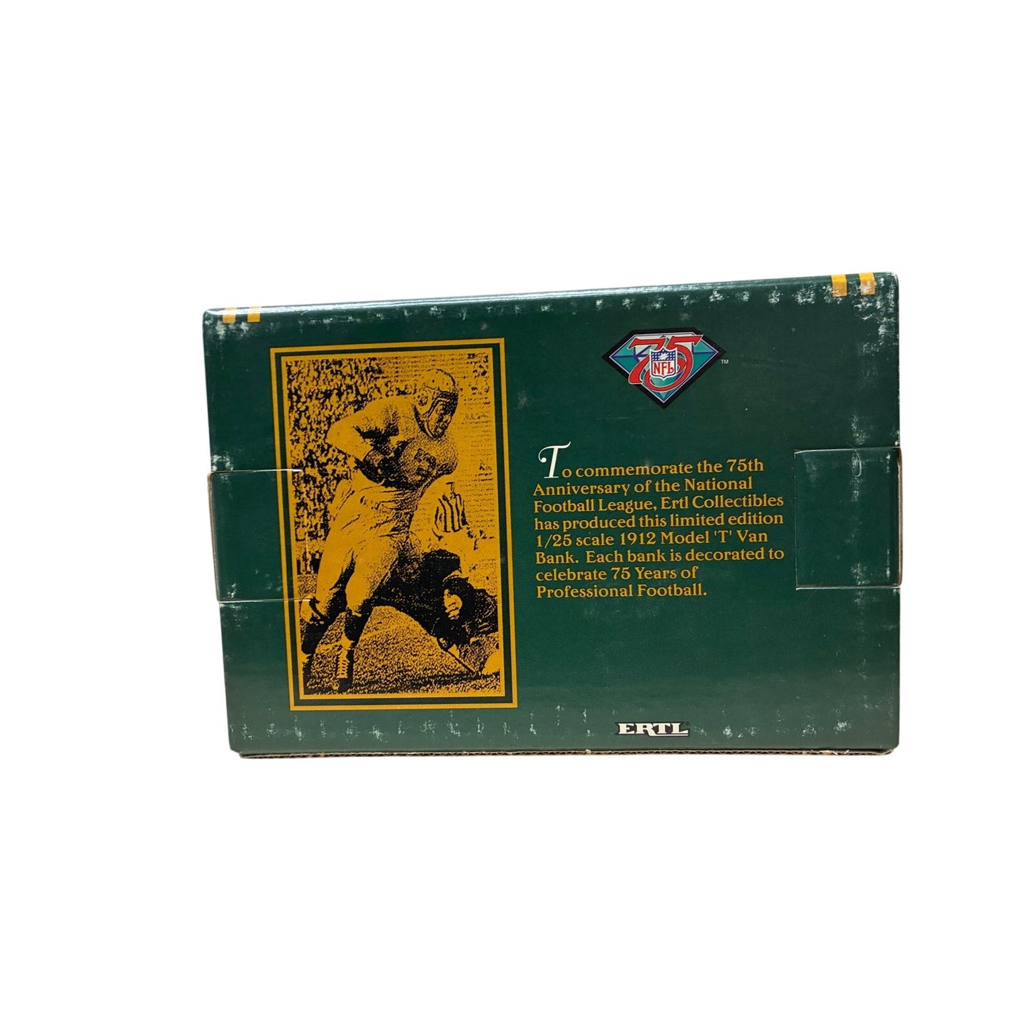 ERTL 1:25 SCALE NFL 75TH ANNIVERSARY DIE CAST METAL BANK 1994 NIB