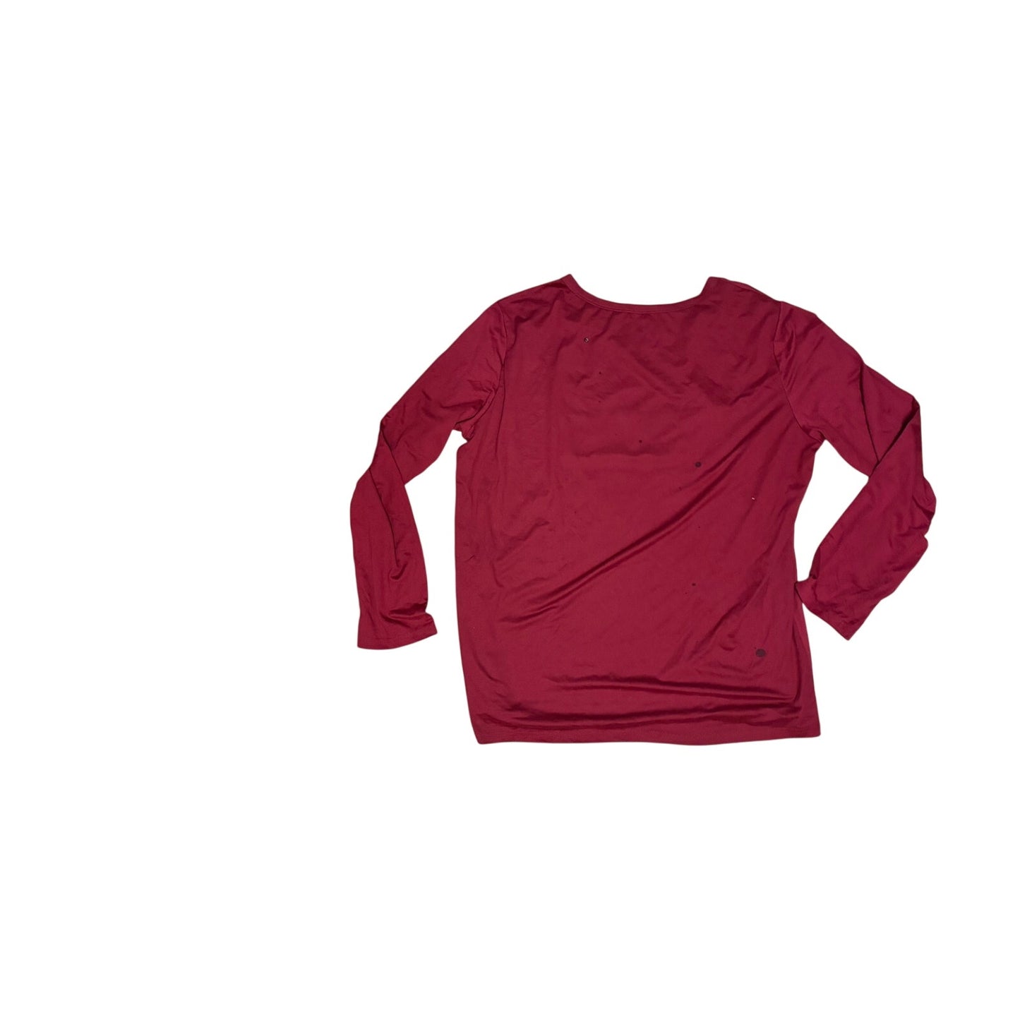 Women’s burgundy Christmas Long Sleeve Shirt Size XL