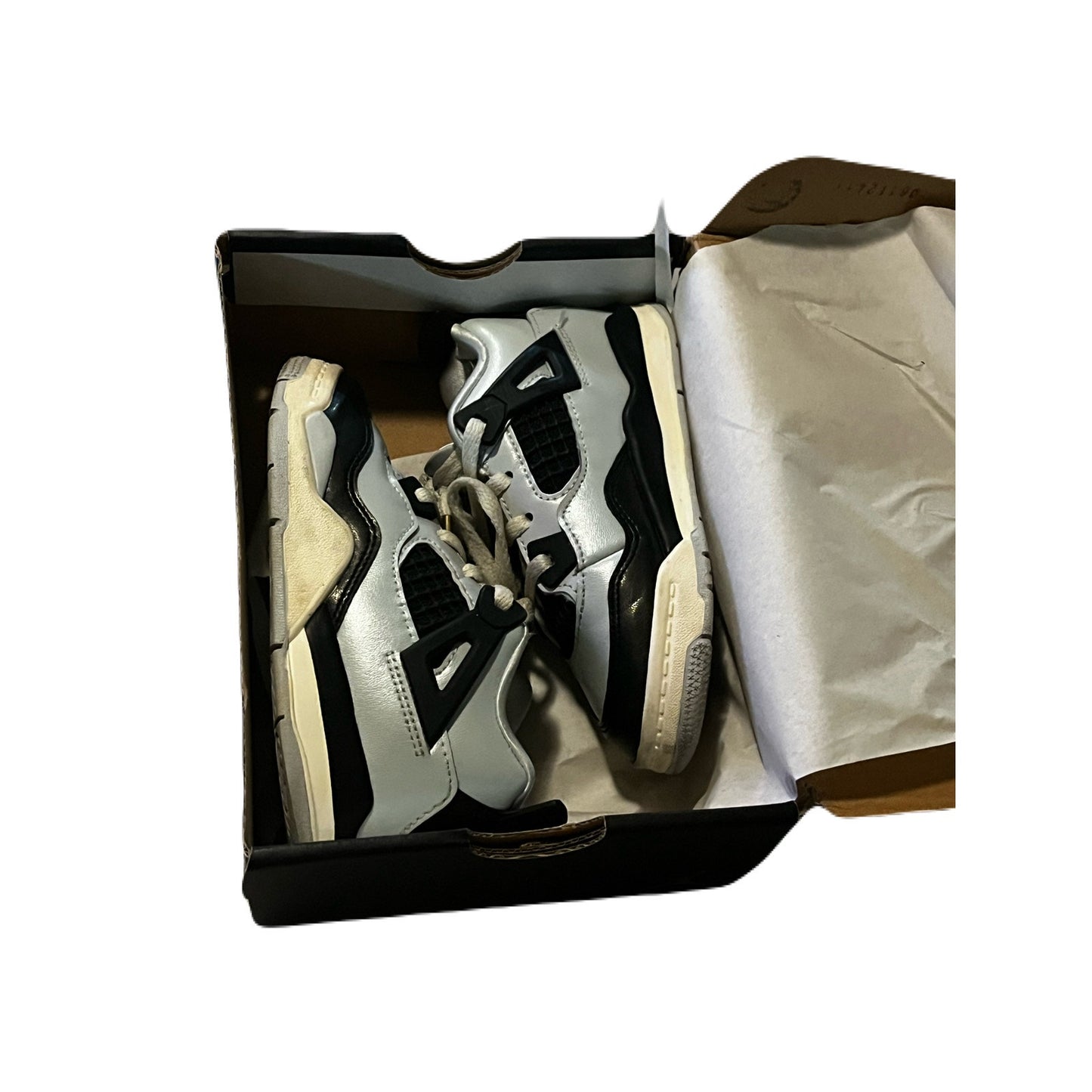 Jordan 4 Retro "Pure Platinum" Toddler Kids' Shoe Size 10C FZ8584-070
