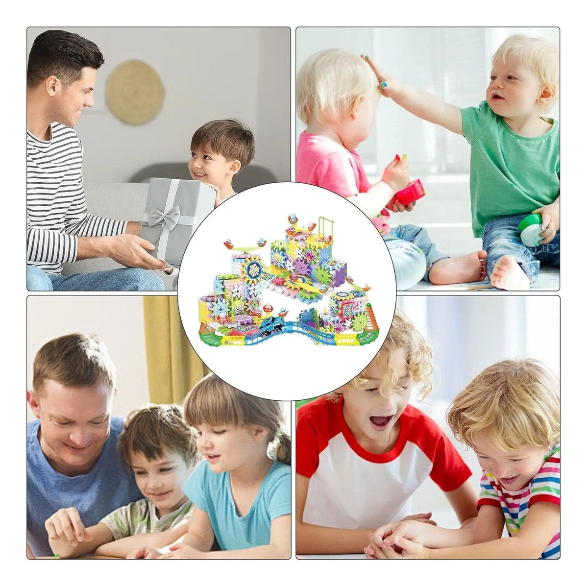 180-piece Electric Gear Building Block Creative Puzzle Set.