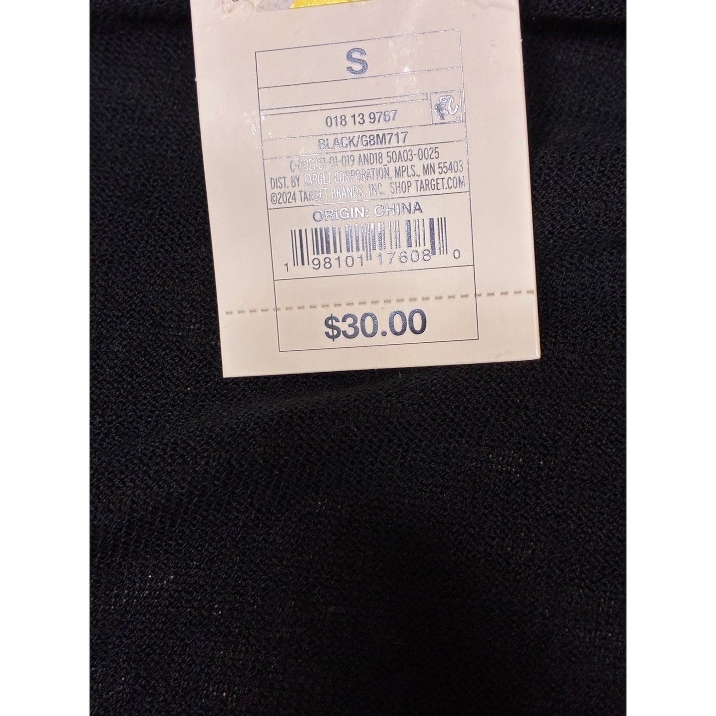 A NEW DAY WOMEN’S FRONT LONG SLEEVE CARDIGAN WITH POCKETS . BLACK SIZE SMALL