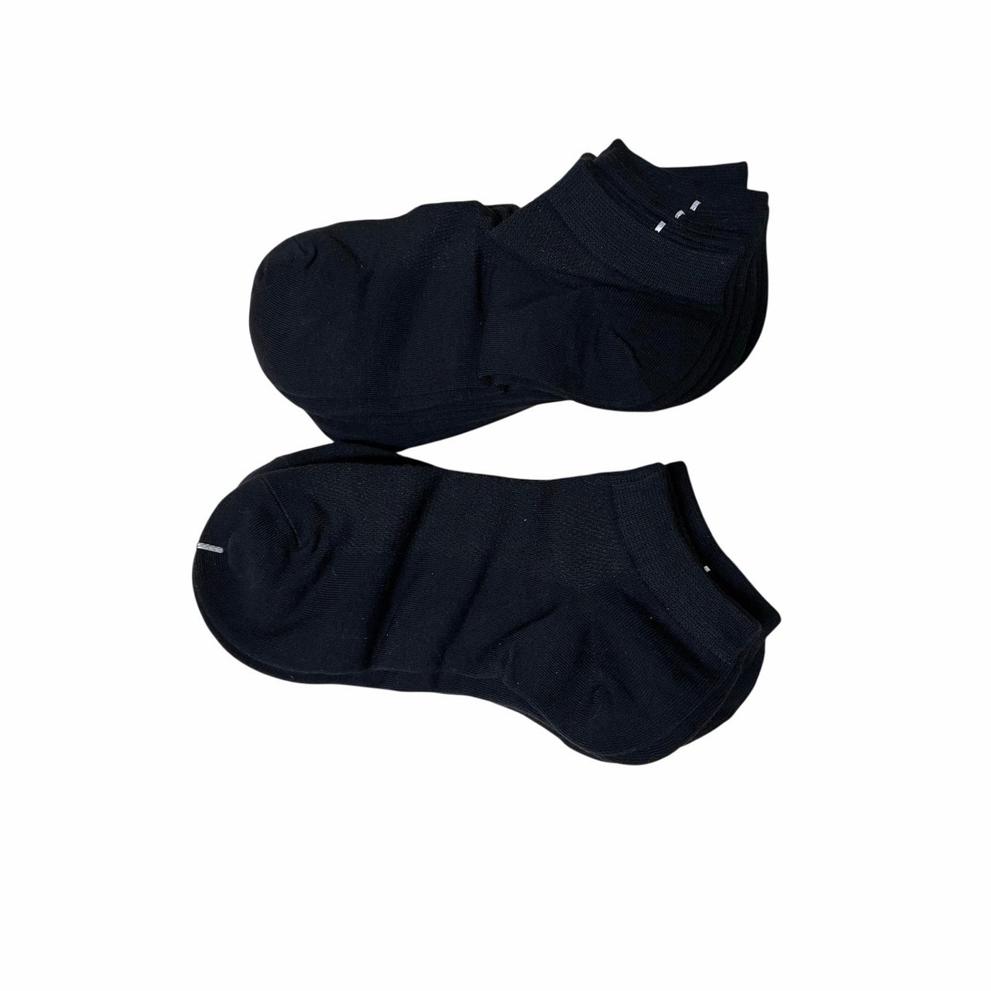 Cotton Ankle 10 Pairs Socks Black Size 6-10