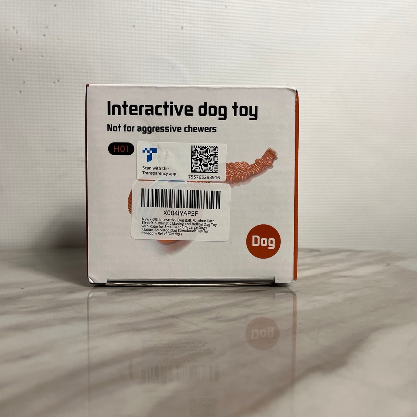 Interactive Dog Ball, Random Path Electric Automatic Moving and Rolling Dog Toy