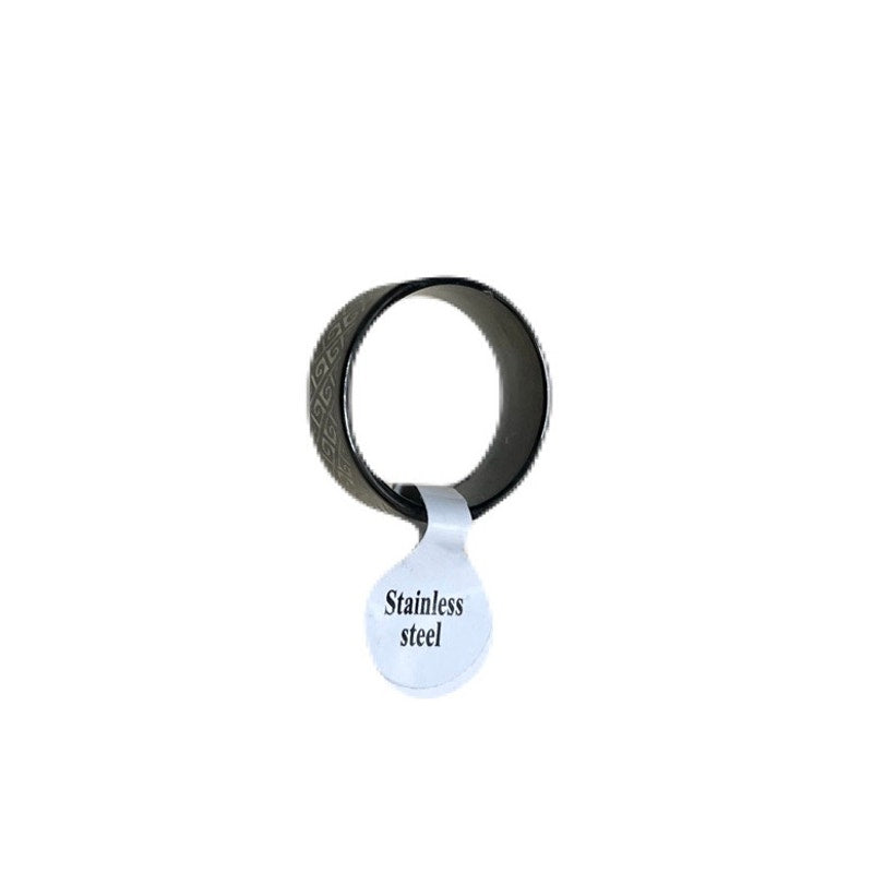 Black Stainless Steel Ring Size 20 Brand New