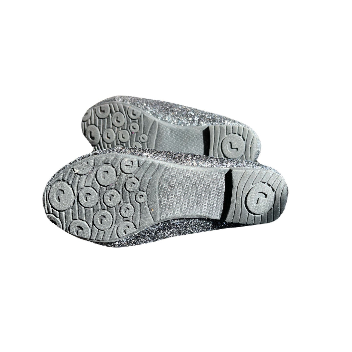 Karina-4K Black Glitter Girls Blacl Shoes Size 9