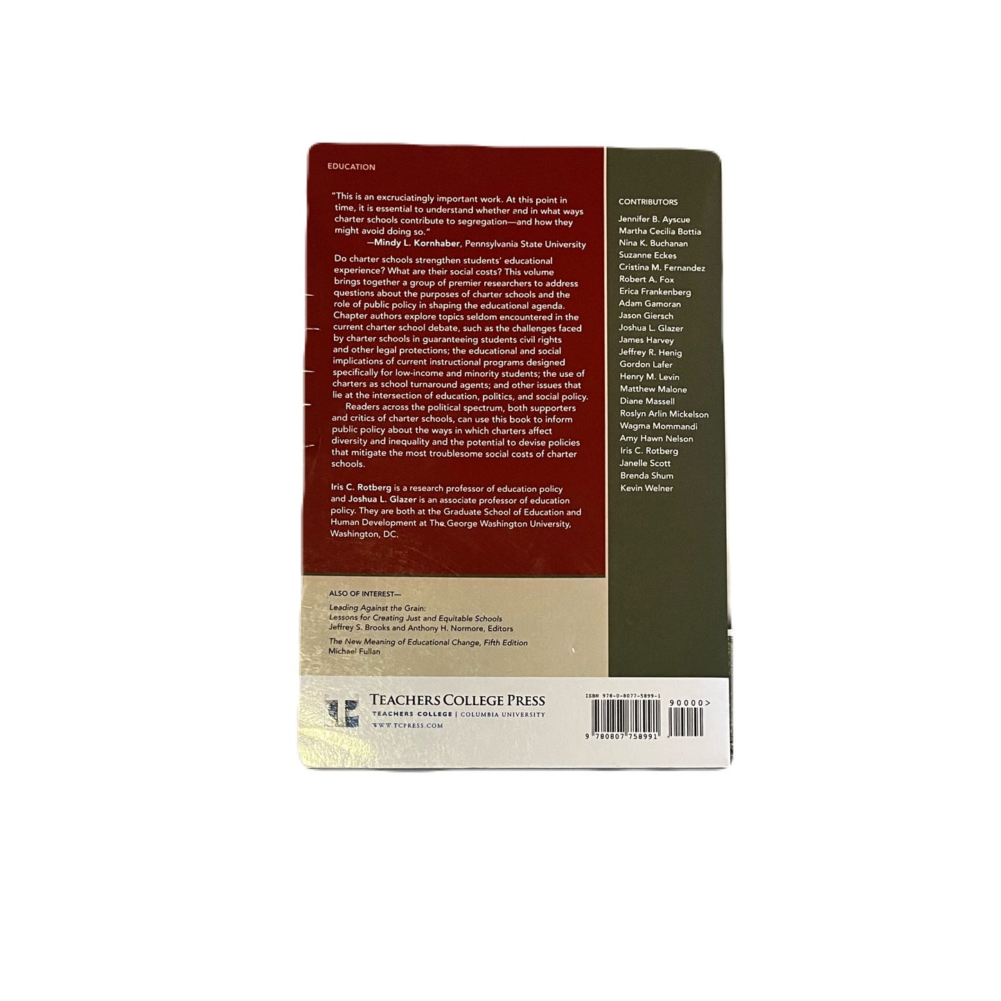 Choosing charters better school or more segregation ? Book