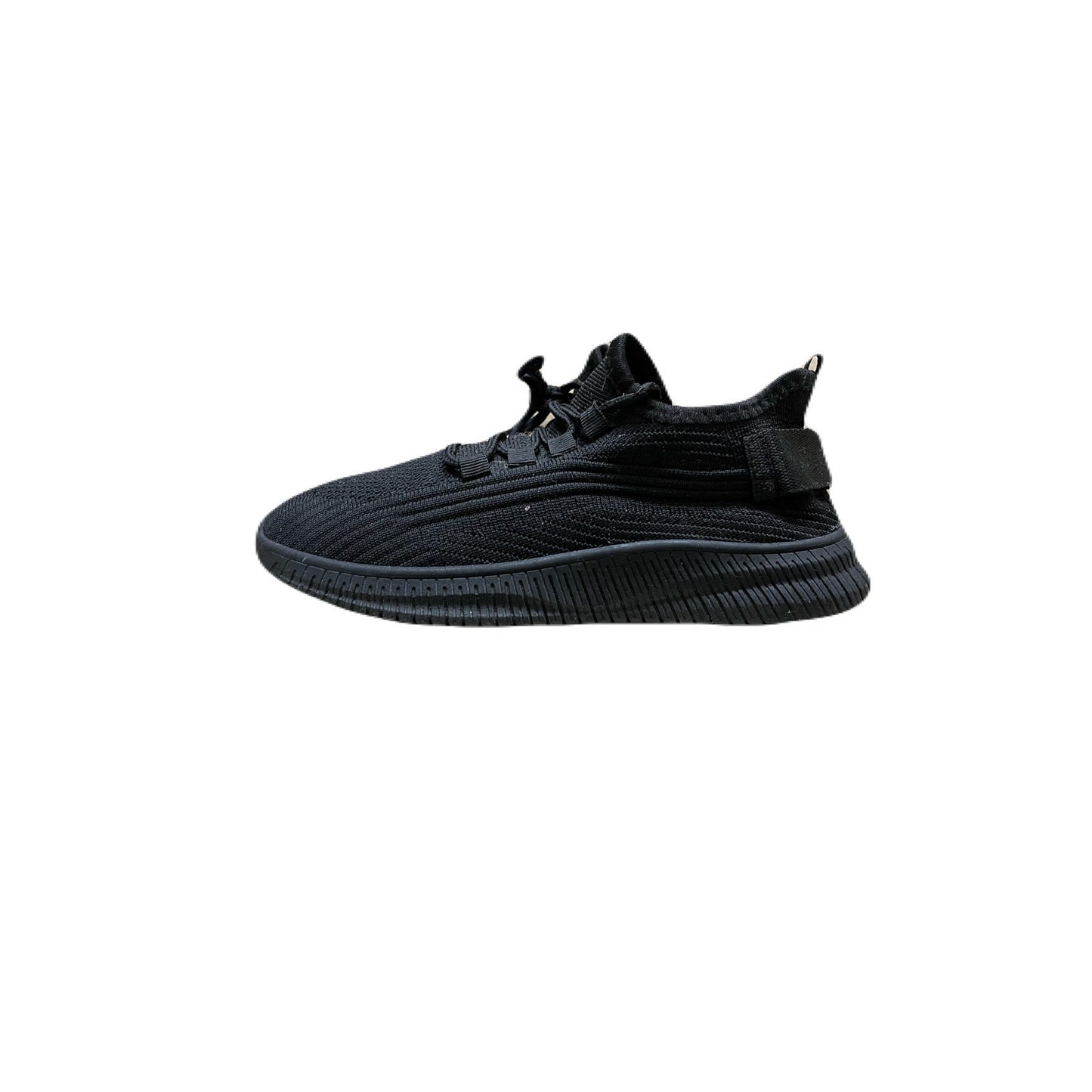 Kids Standed Black Sneakers Size 6 unisex
