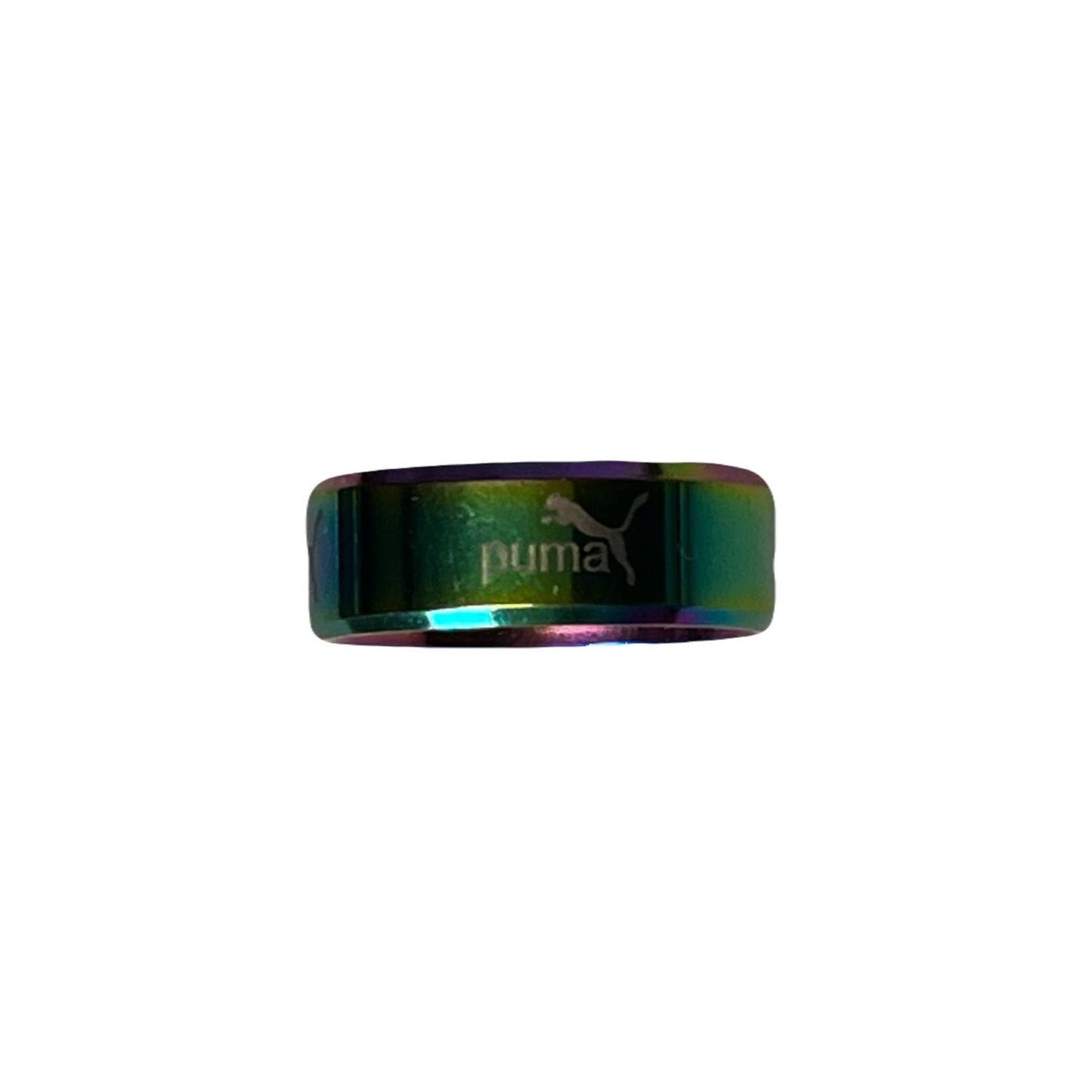 Puma Rainbow Stainless Steel Ring Size 20