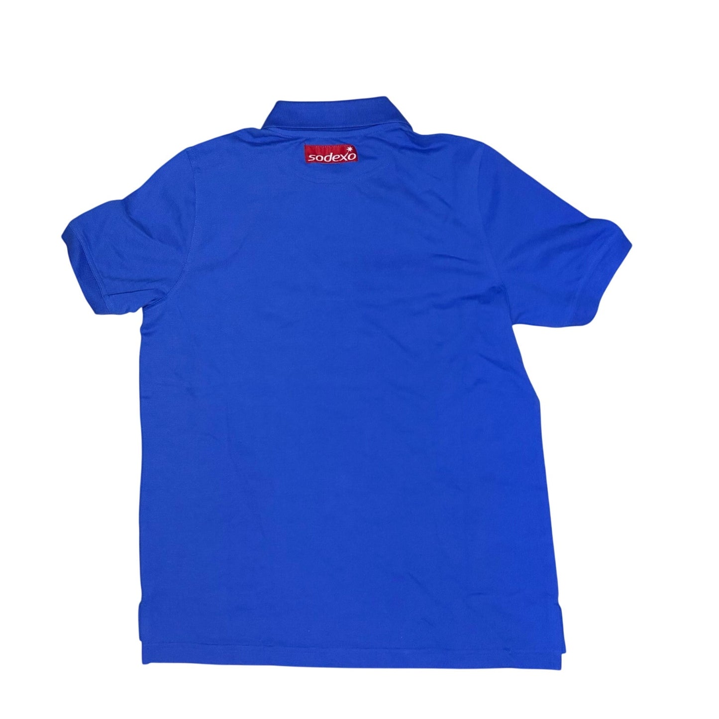 Sodexo Royal Blue Collar Men’s Shirt With 3 Buttons Size Medium