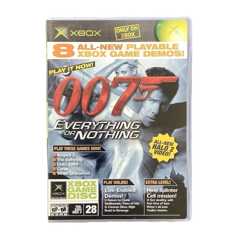 Xbox Magazine Demo Disc #28 February 2004 Xbox 007 Amped 2 The Suffering