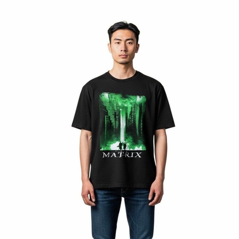 Old Navy Black The Matrix T-Shirt Size Small