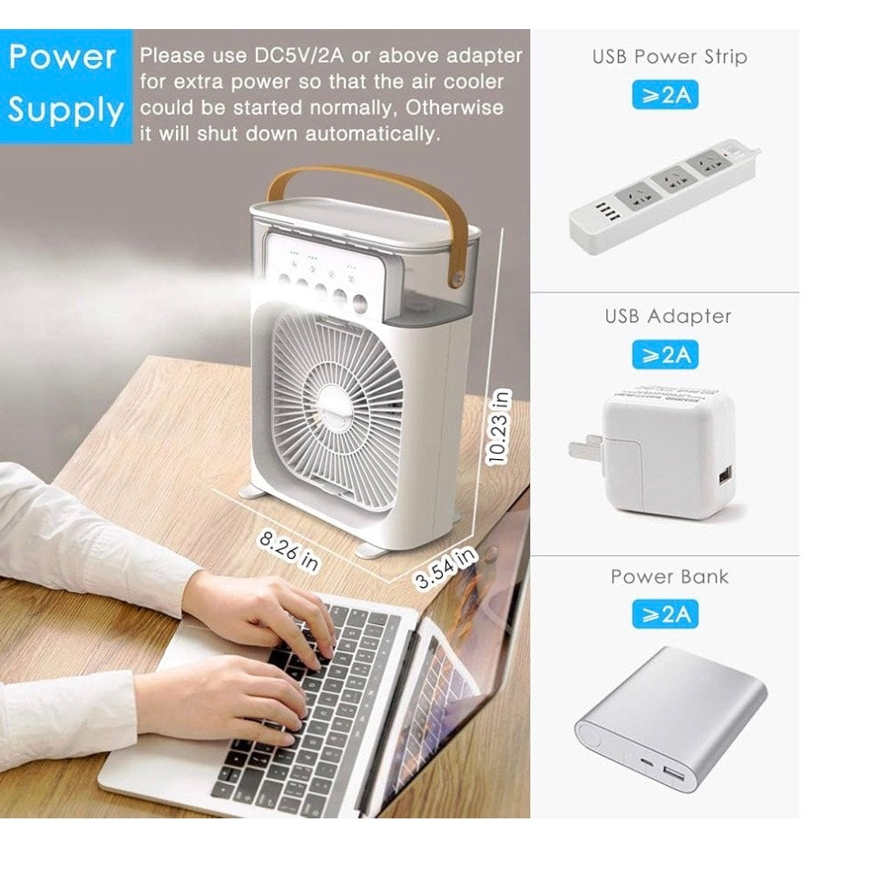 Portable Air Conditioner Fan, Mini Evaporative Air Cooler