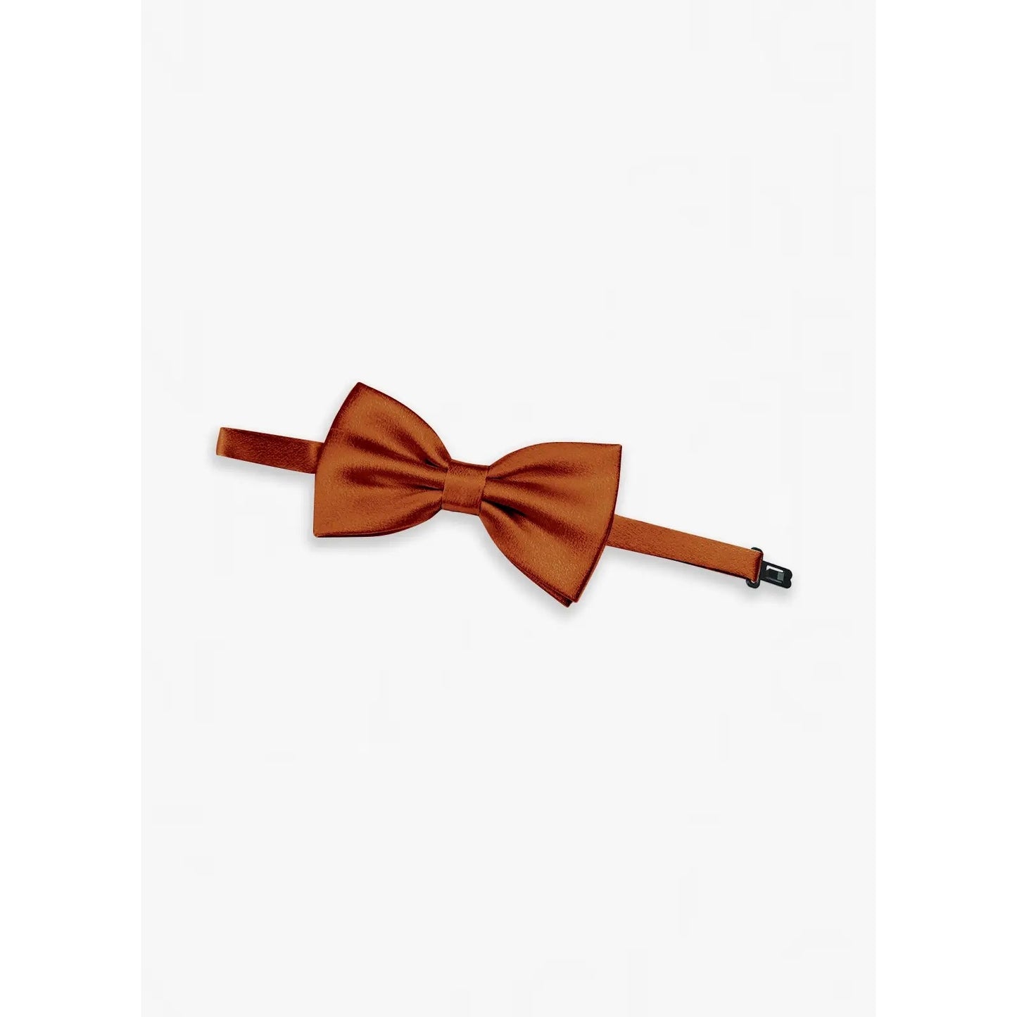 Adjustable Metallic Satin Pre-Tied Bow Tie