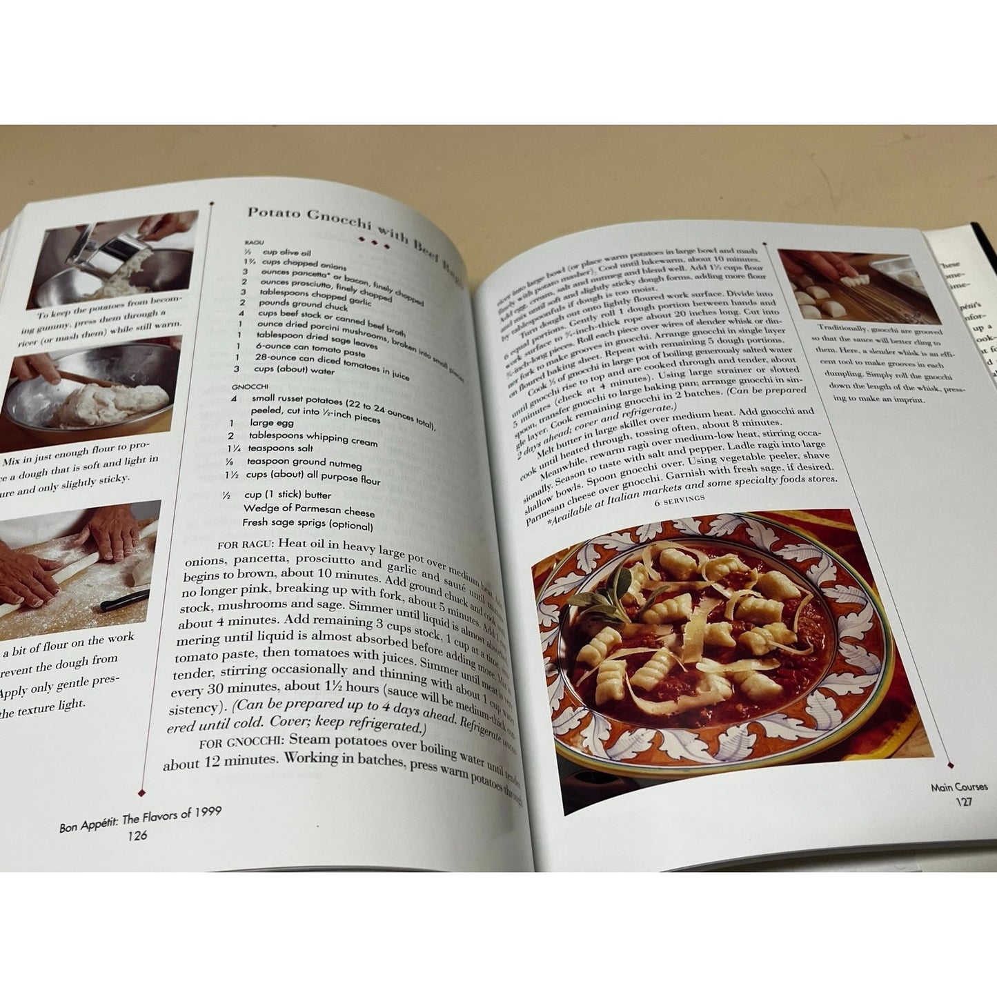 Vintage 1999, "The Flavors Of Bon Appetit 1999" Hardcover Book