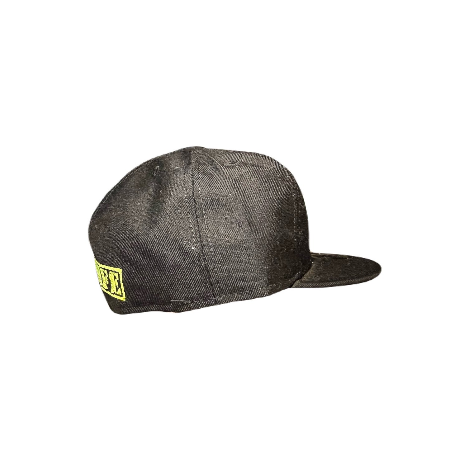 New Era Lime Green & Black Hat Size 7 5/8 New