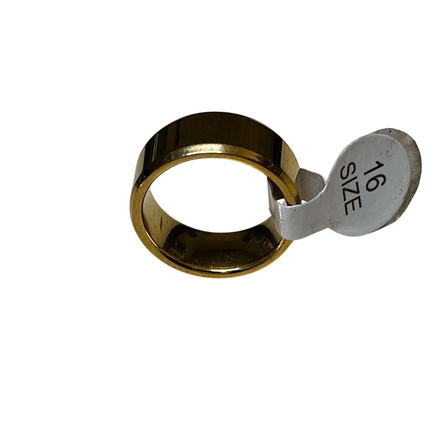 Gold Stainless Steel Men’s Ring Size 16 With Tag