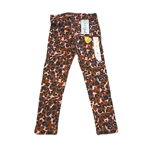 Cat & Jack Girls Leopard Animal Print Leggings Pants Size 4/5