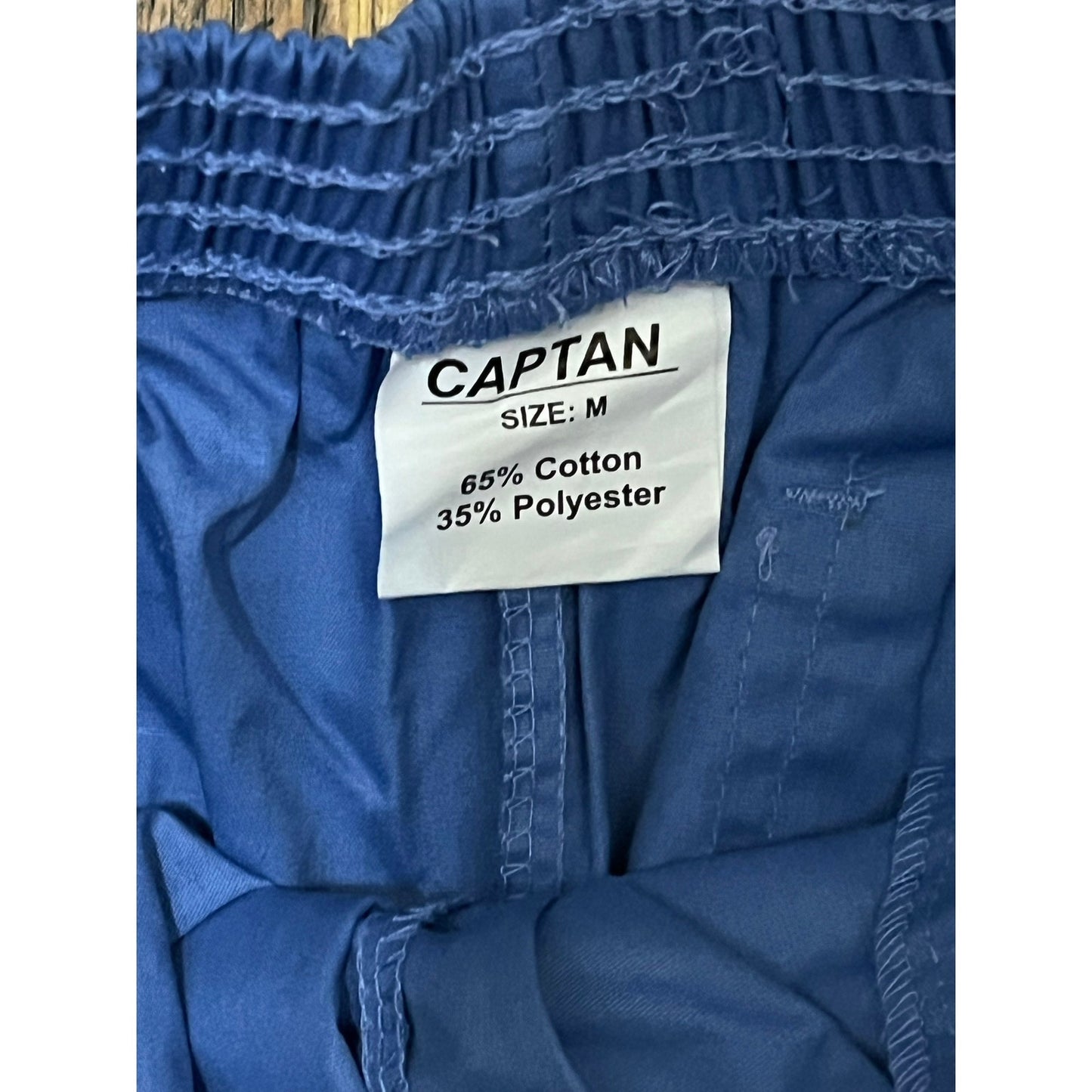 Captan Blue Scrub Pants Size Medium unisex