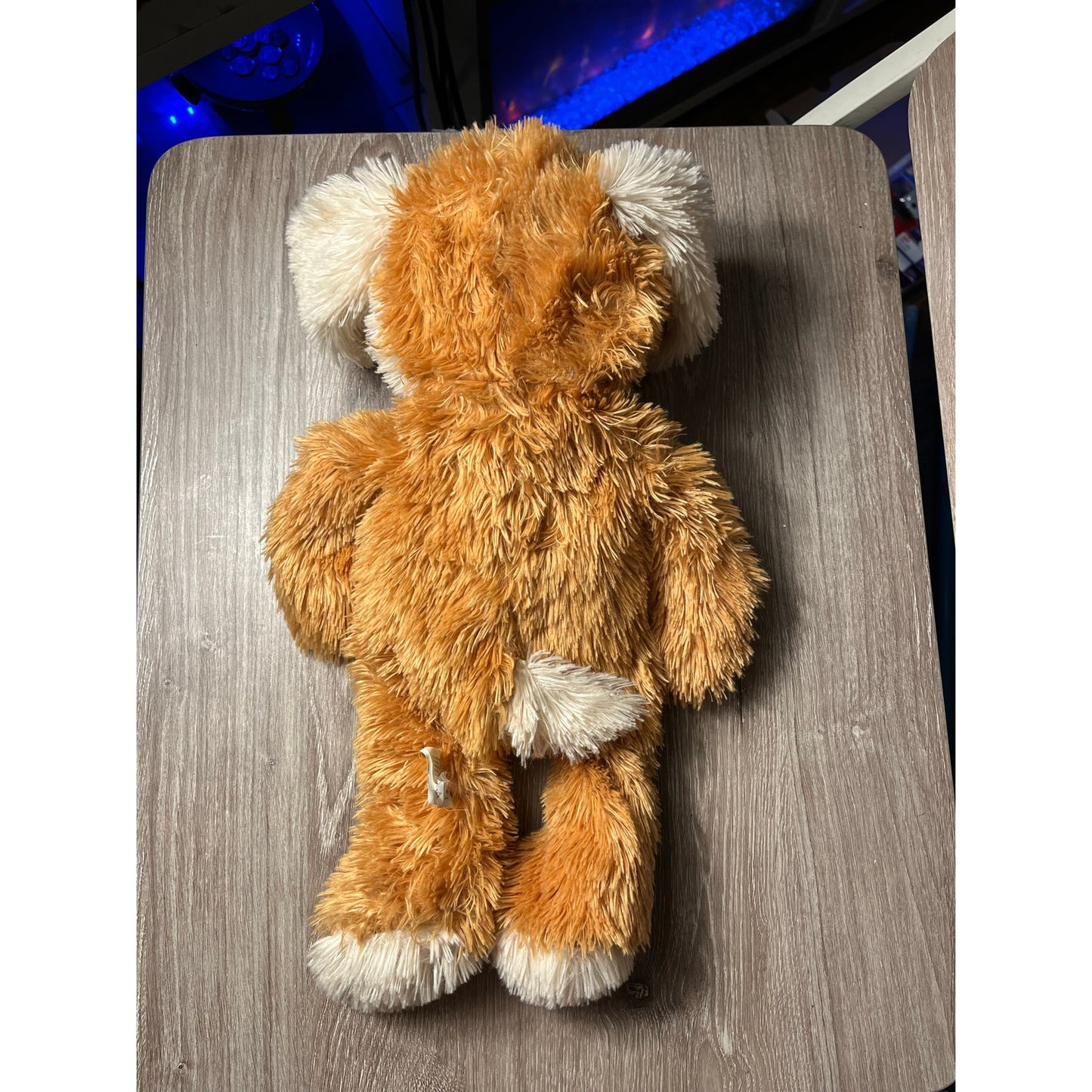 18” Tan And White Stuff Animal Dog