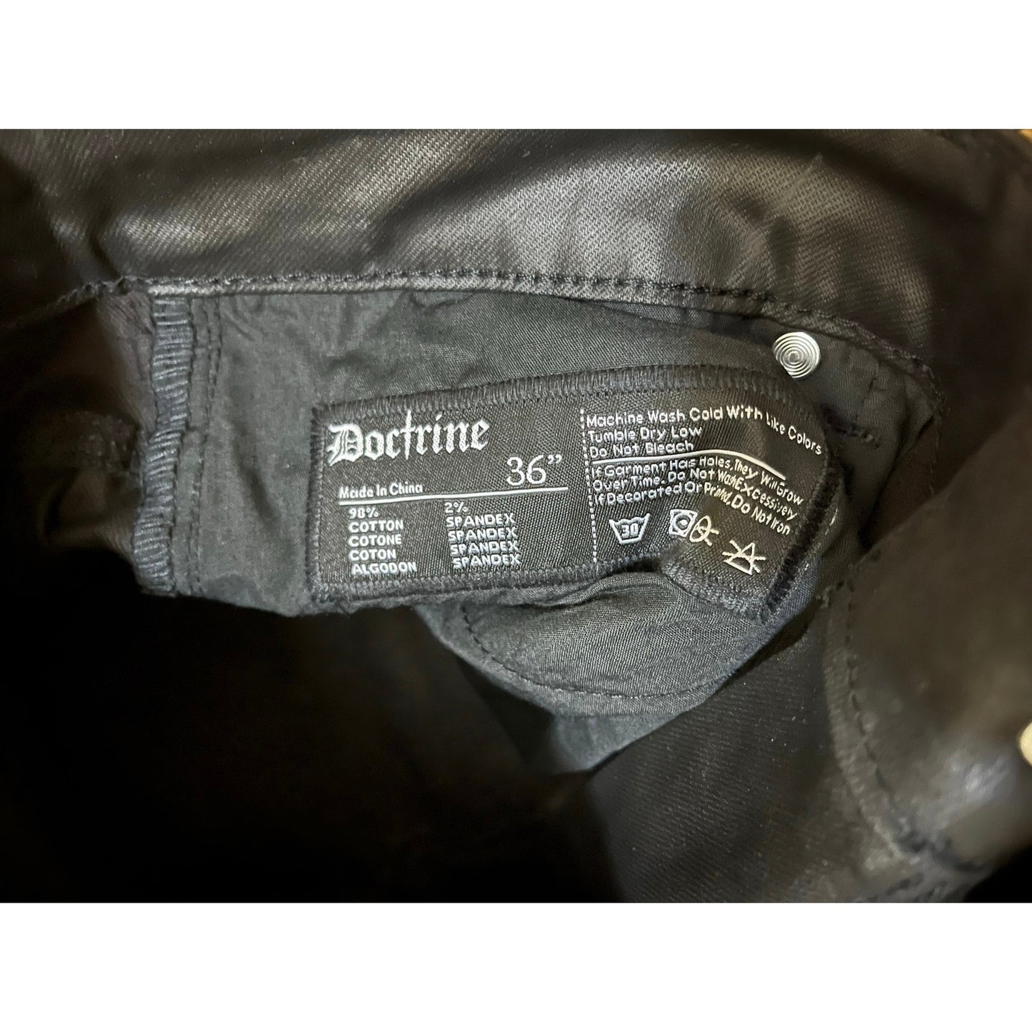 Doctrine Classic Wax Black Wax Superstack Size 36