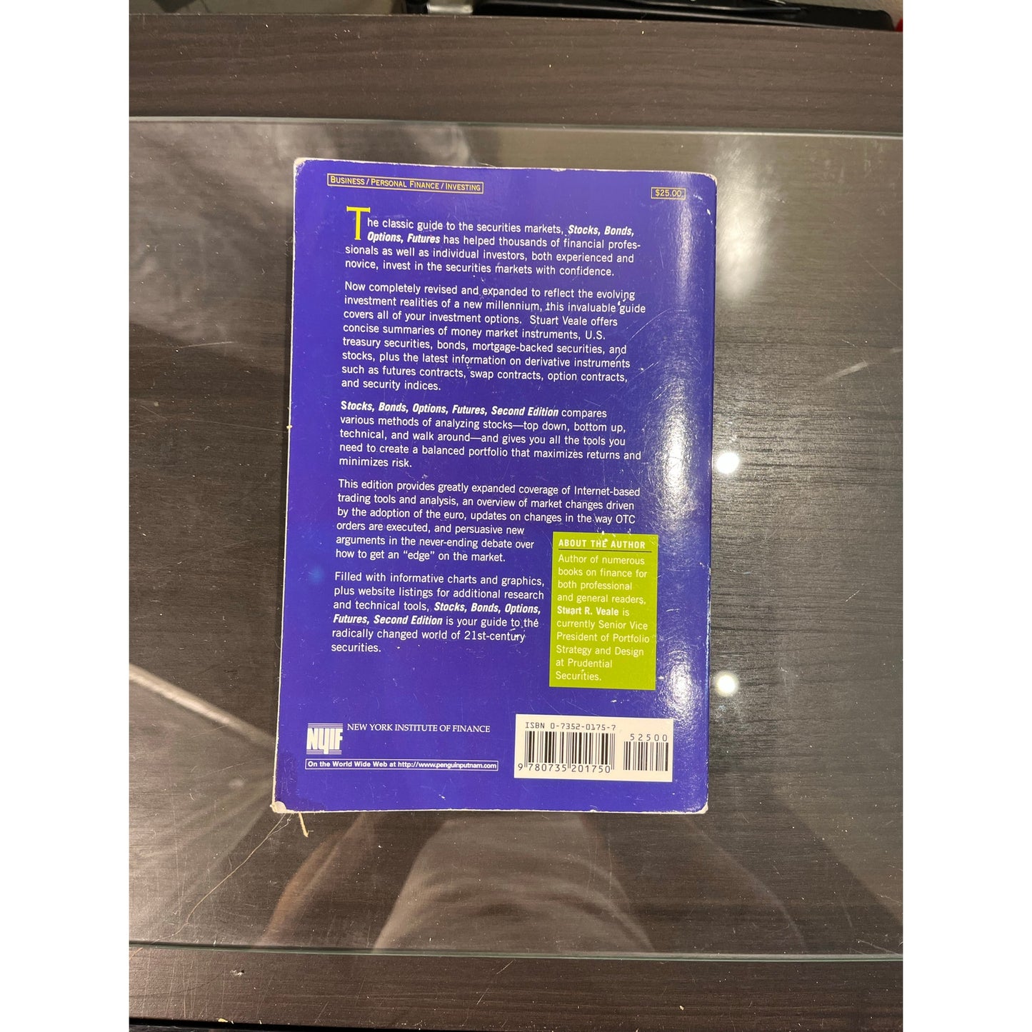 Stocks Bonds Options Futures Soft Cover Book