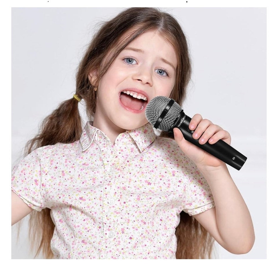Microphone for Kids, 6.4" Fake Toy Microphones for Toddler Plastic Pretend Play