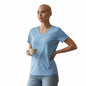 Boladeci Blue T-Shirt For Women’s Short Sleeve V Neck Dry Fit Workout Top Sz L
