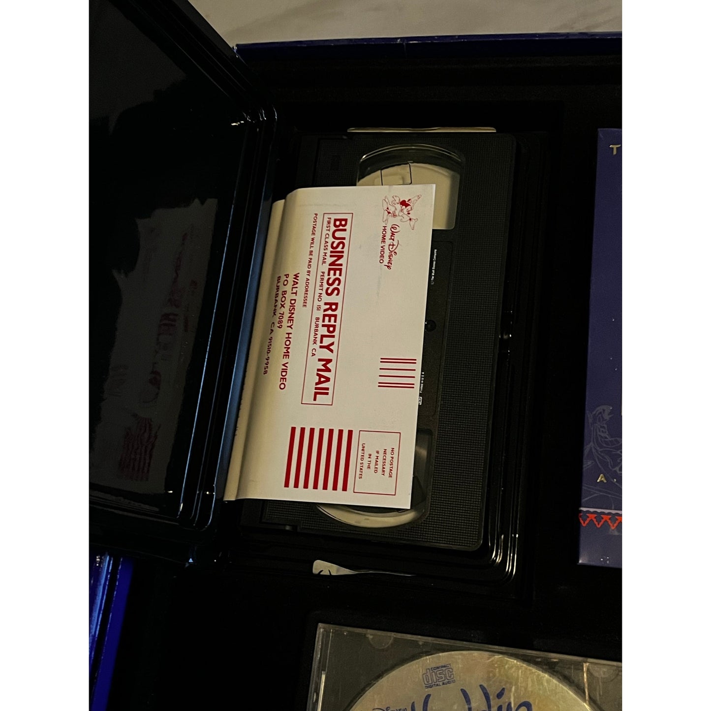Aladdin Deluxe Video Edition Box VHS CD Numbered Lithograph