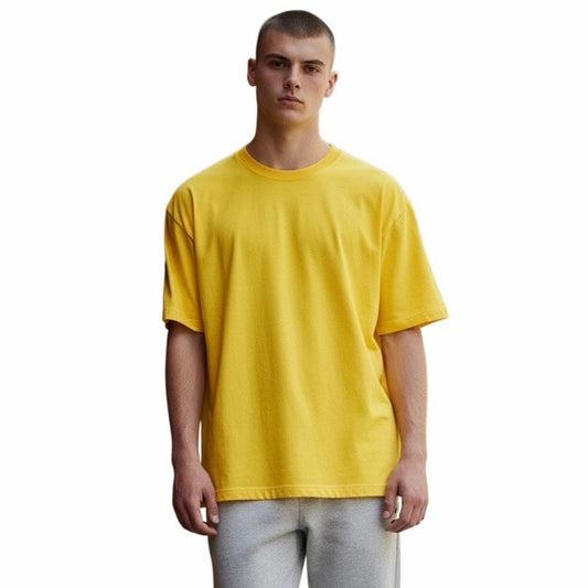 Hanes Men’s Yellow T-Shirt Size Large New