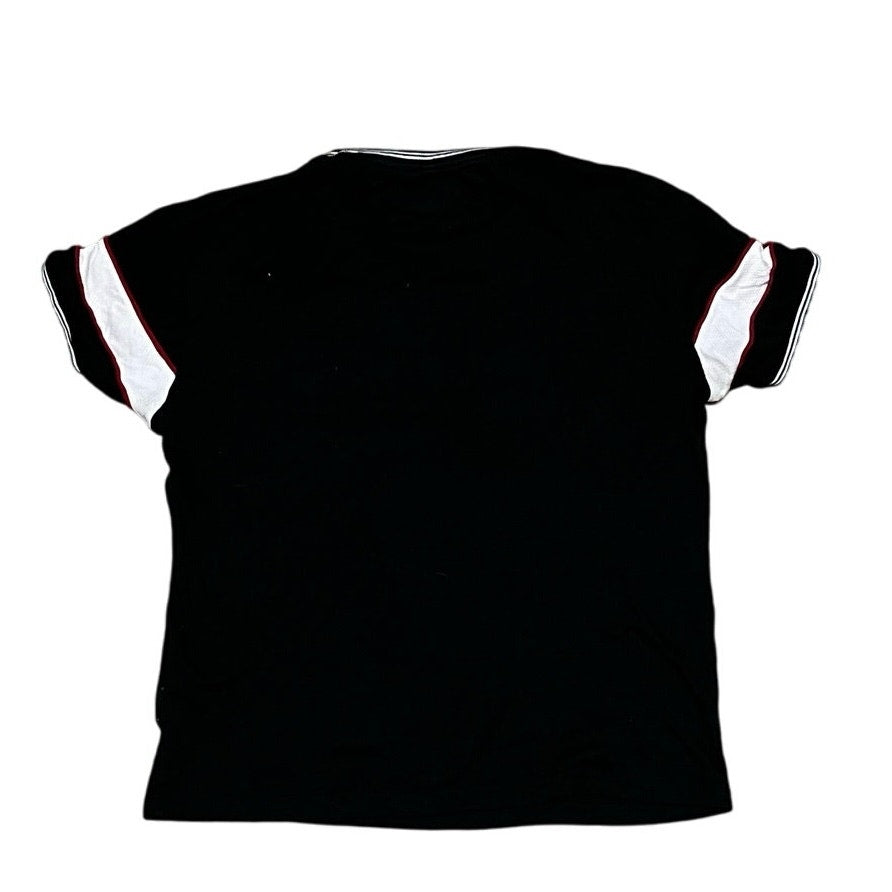 Abstract Black/White/Red Men’s T-Shirt Size Small