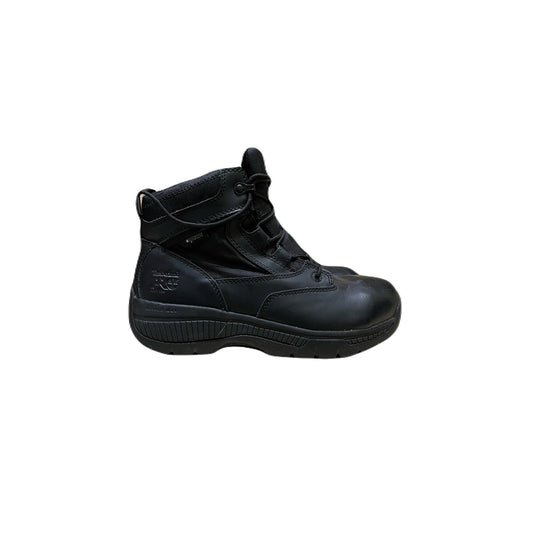 Timberland PRO Valor Duty 6" Boot Side Zip Comp Toe Waterproof Leather Nylon Size 7