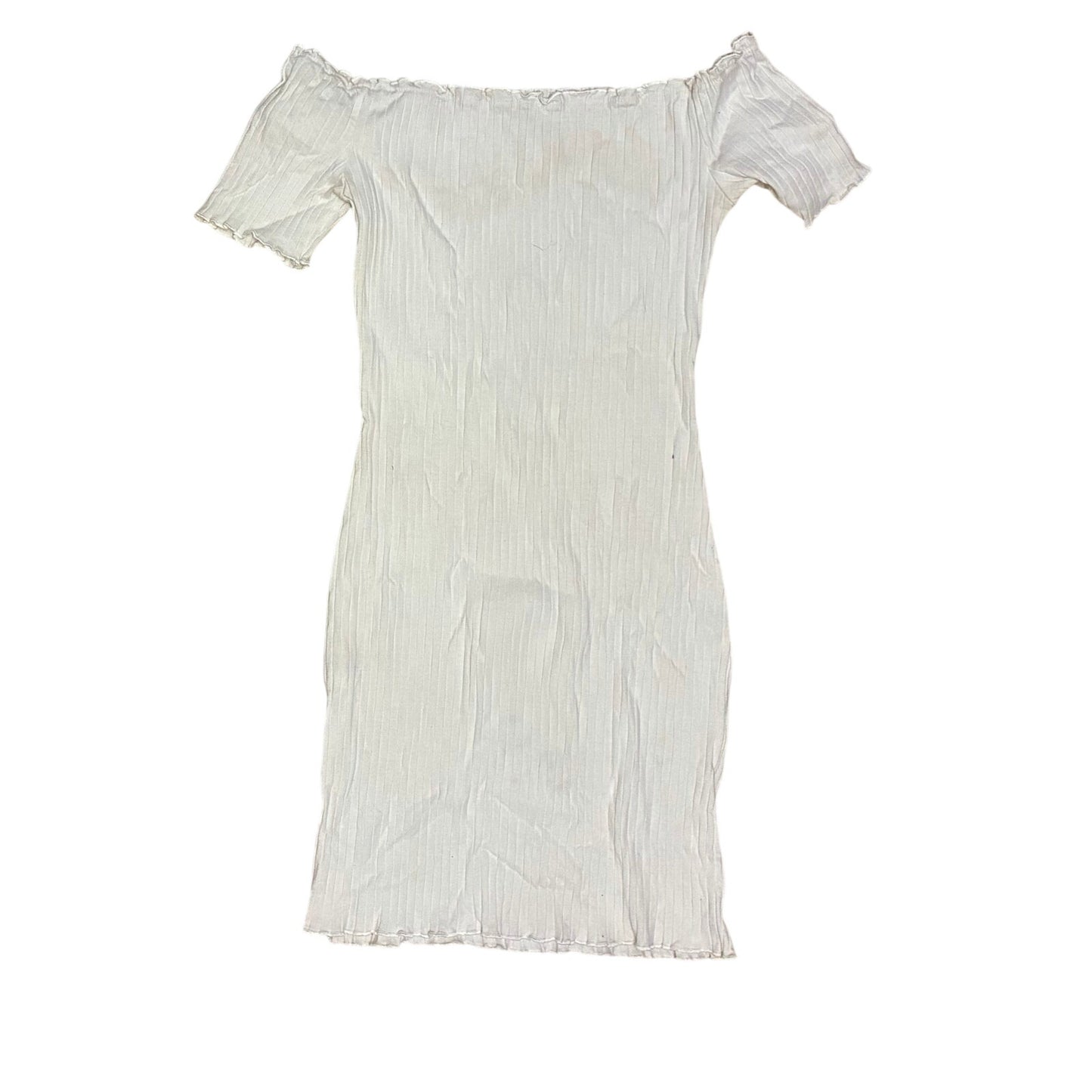 SHEIN White Women’s Dress With 5 Buttons Down Size Medium