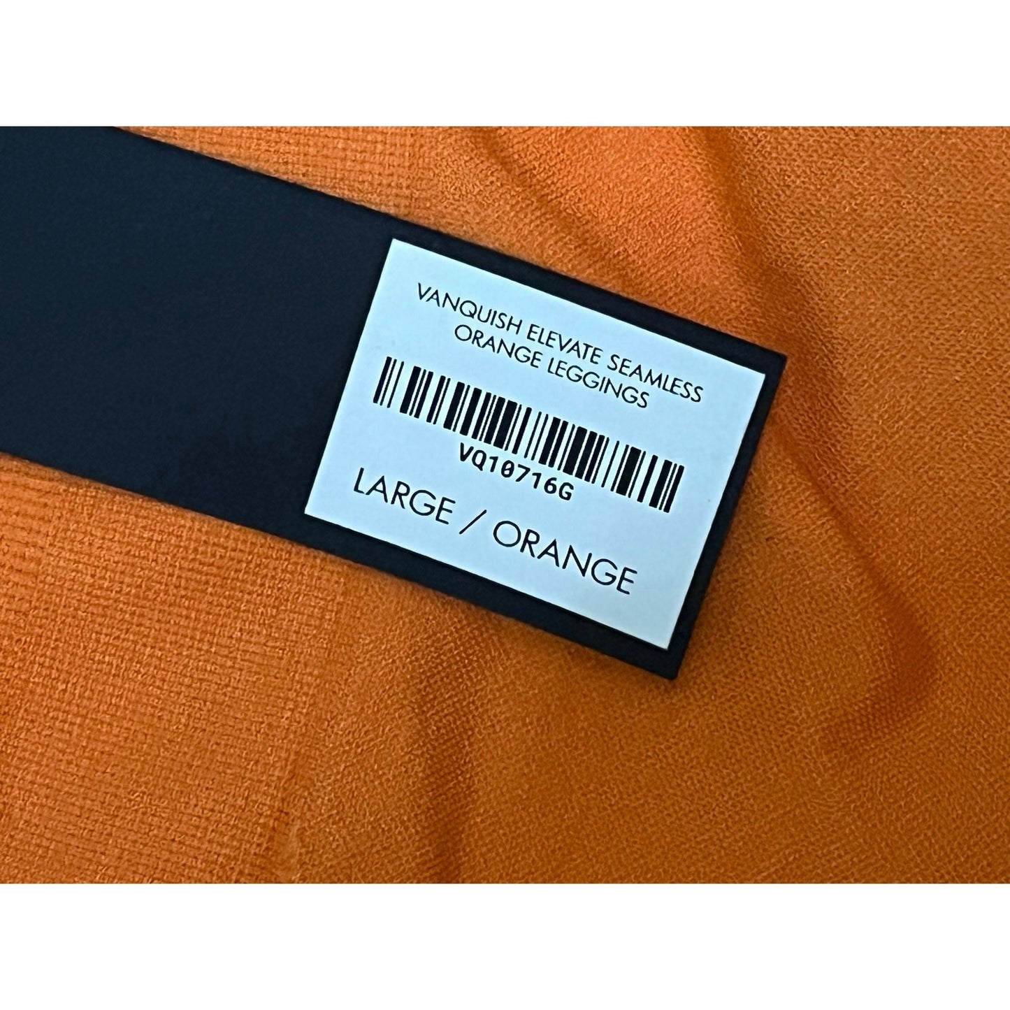 Vanquish Elevate Seamless Orange Leggings Size Large